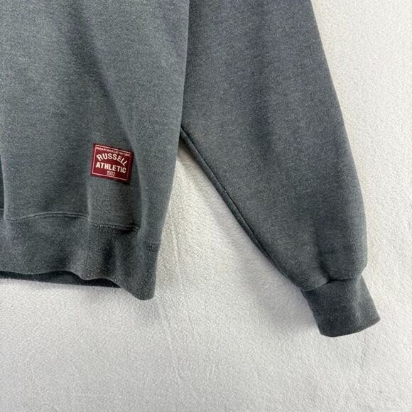 Vintage Russell Athletic Sweatshirt men's Medium Gary 1/2 Half Zip Pullover 90s - Picture 3 of 8